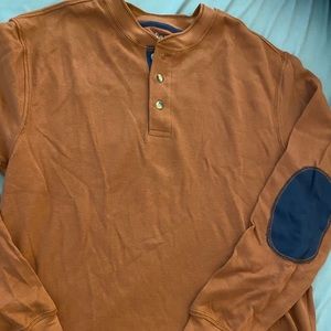 Men’s Cosi Orange Long Sleeve Shirt (Large)
